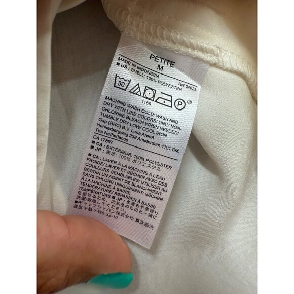 Banana Republic Crepe Volume-Sleeve Blouse Medium Petite - Picture 6 of 10